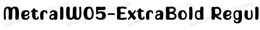 MetralW05-ExtraBold Regular字体转换